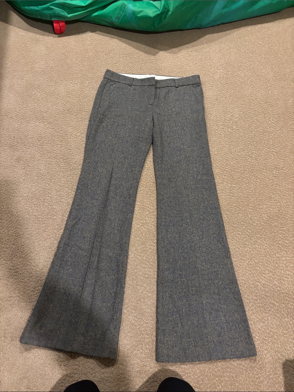 Theory wool Tweed Flared Dress Pants